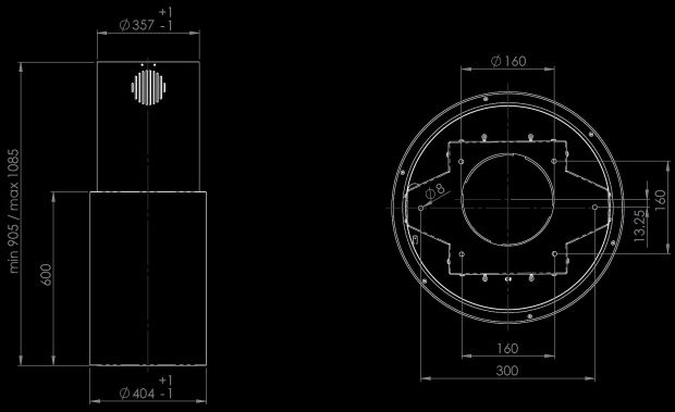 Columni Stono Dark Grey Gesture Control