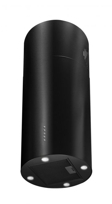Ostrůvkové digestoře Cylindro Eco 4LED Black Matt - Matná černá - obrázek produktu 3
