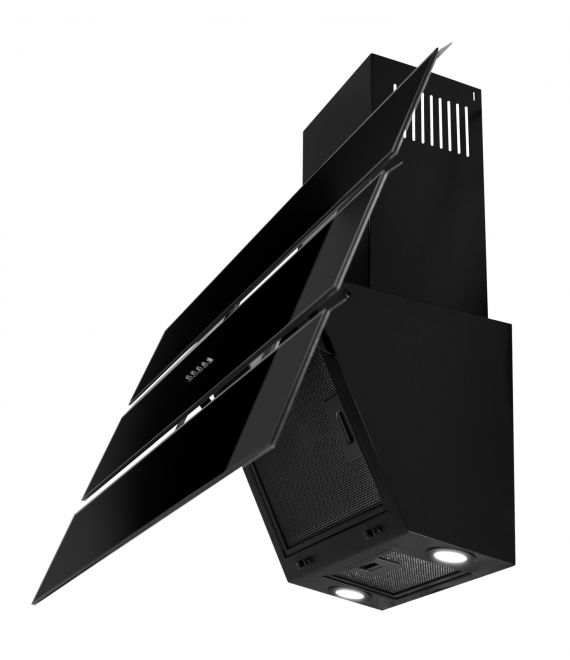 Komínové digestoře Merido Eco Black - Lesklá černá - obrázek produktu 9