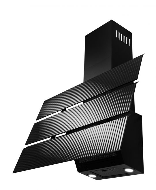 Komínové digestoře Merido Moderno Glass Black - Lesklá černá - obrázek produktu 6