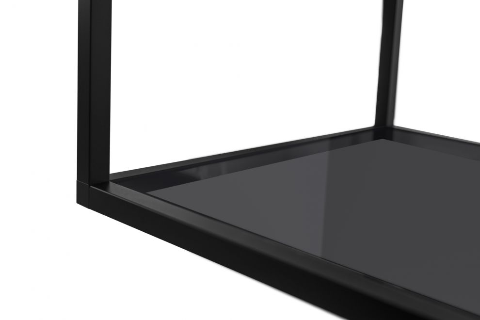 Ostrůvkové digestoře Tubo Cage Asymmetric Glass Black Matt - Matná černá - obrázek produktu 11