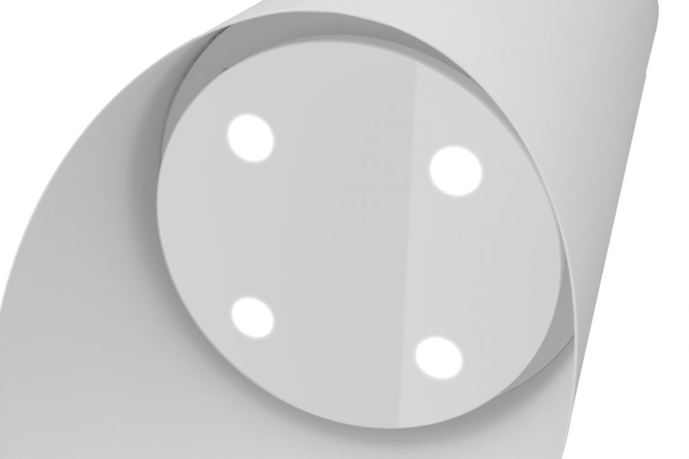 Komínové digestoře Hiro OR White Matt - Matná bílá - obrázek produktu 9