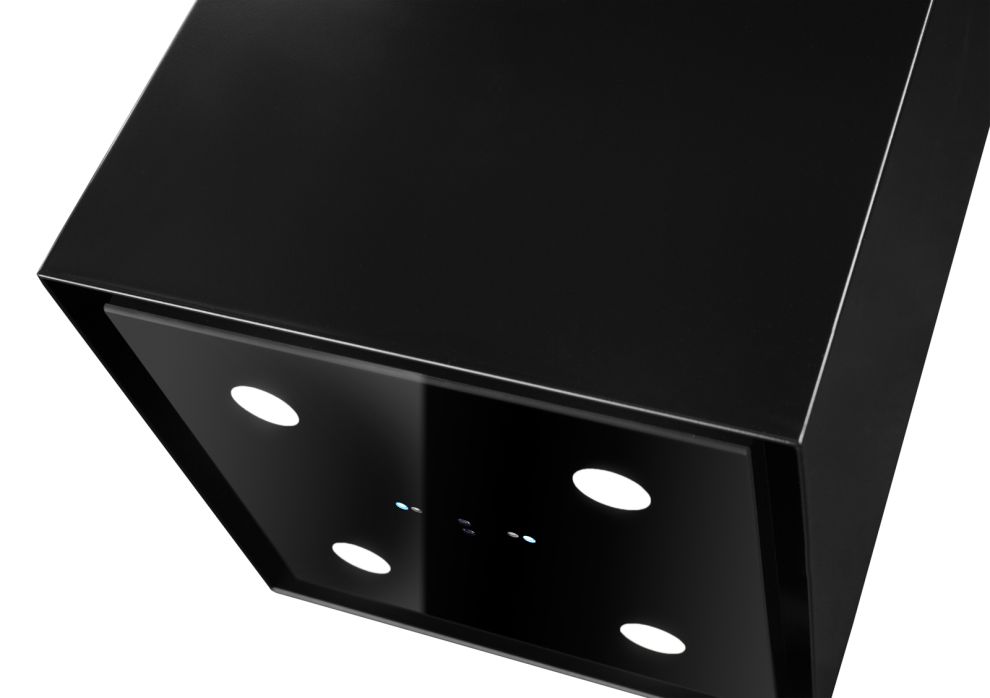 Ostrůvkové digestoře Quadro Pro Black Matt Gesture Control - Matná černá - obrázek produktu 3