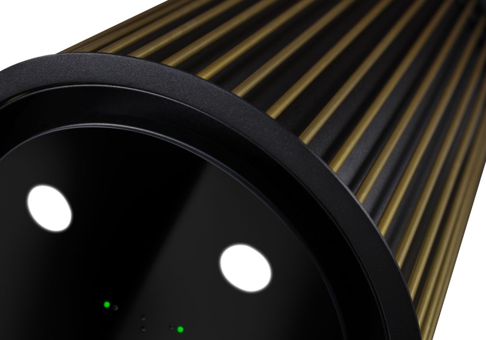 Ostrůvkové digestoře Voliera N1 Black-Gold Gesture Control - Černá - obrázek produktu 4