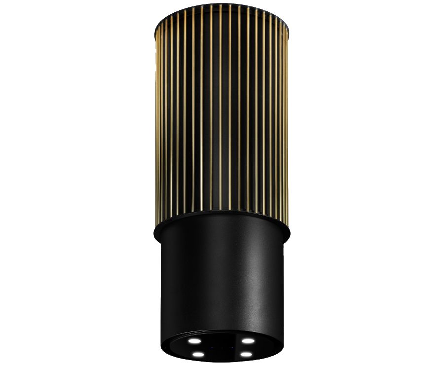 Ostrůvkové digestoře Voliera N3 Black-Gold - Černá - obrázek produktu