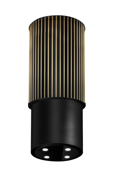 Ostrůvkové digestoře Voliera N3 Black-Gold - Černá - obrázek produktu 7