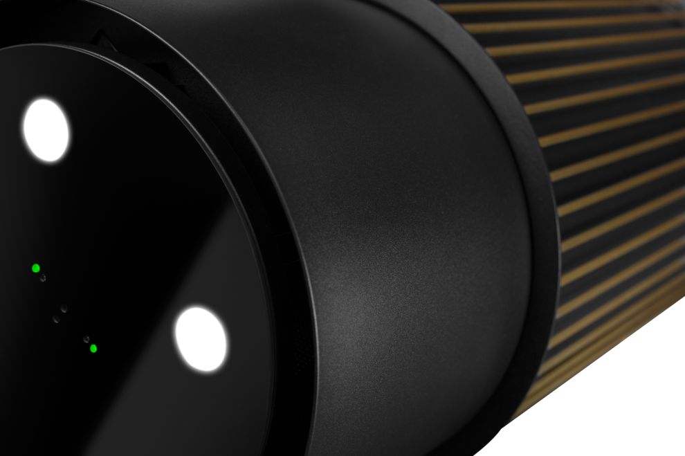 Ostrůvkové digestoře Voliera N3 Black-Gold - Černá - obrázek produktu 4