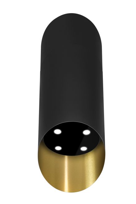 Komínové digestoře Hiro OR Color Black-Gold - Black Matt/Gold - obrázek produktu 5