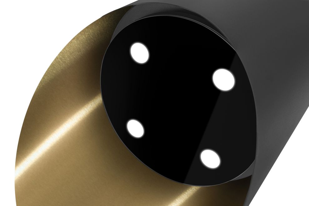 Komínové digestoře Hiro OR Color Black-Gold - Black Matt/Gold - obrázek produktu 7