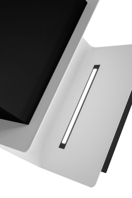 Komínové digestoře C-Shelf Black-White Gesture Control - Matná černá - obrázek produktu 6