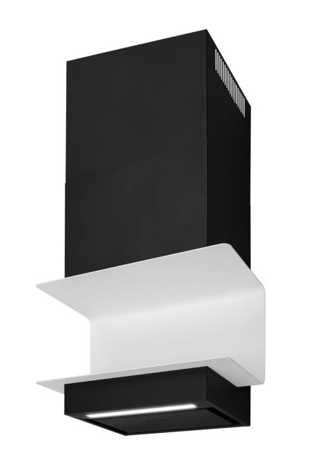 Komínové digestoře C-Shelf Black-White Gesture Control - Matná černá - obrázek produktu 3