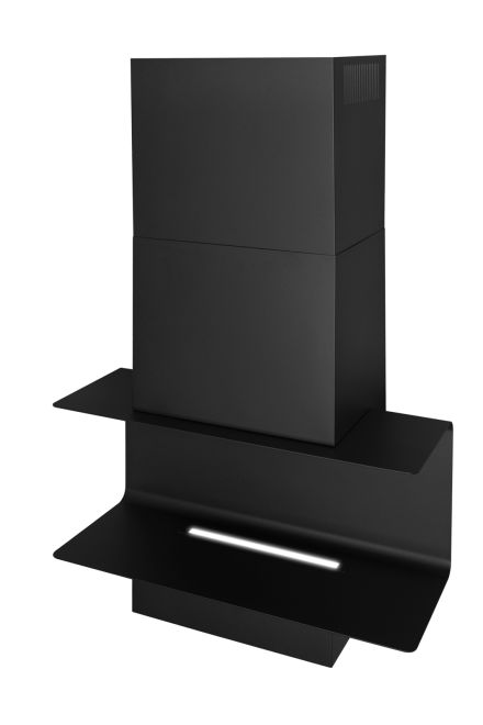 Komínové digestoře C-Shelf Black-Black Gesture Control - Matná černá - obrázek produktu 7