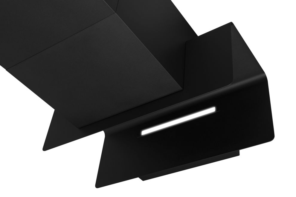 Komínové digestoře C-Shelf Black-Black Gesture Control - Matná černá - obrázek produktu 9
