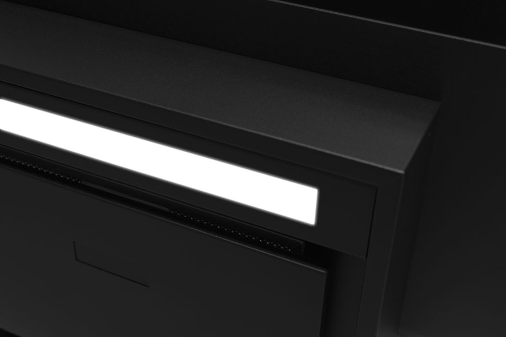 Komínové digestoře C-Shelf Black-Black Gesture Control - Matná černá - obrázek produktu 12