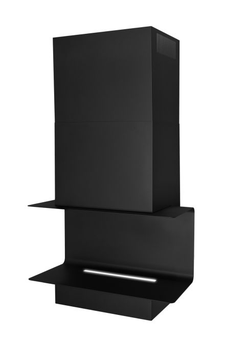 Komínové digestoře C-Shelf Black-Black Gesture Control - Matná černá - obrázek produktu 17