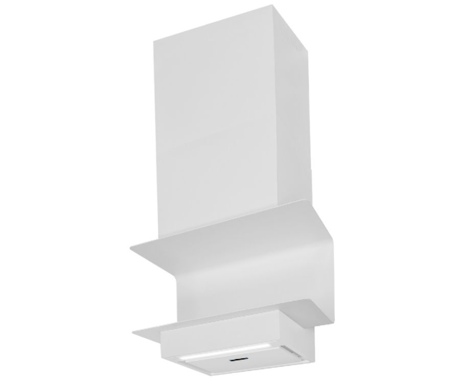 Komínové digestoře C-Shelf White-White Gesture Control - Matná bílá - obrázek produktu 13