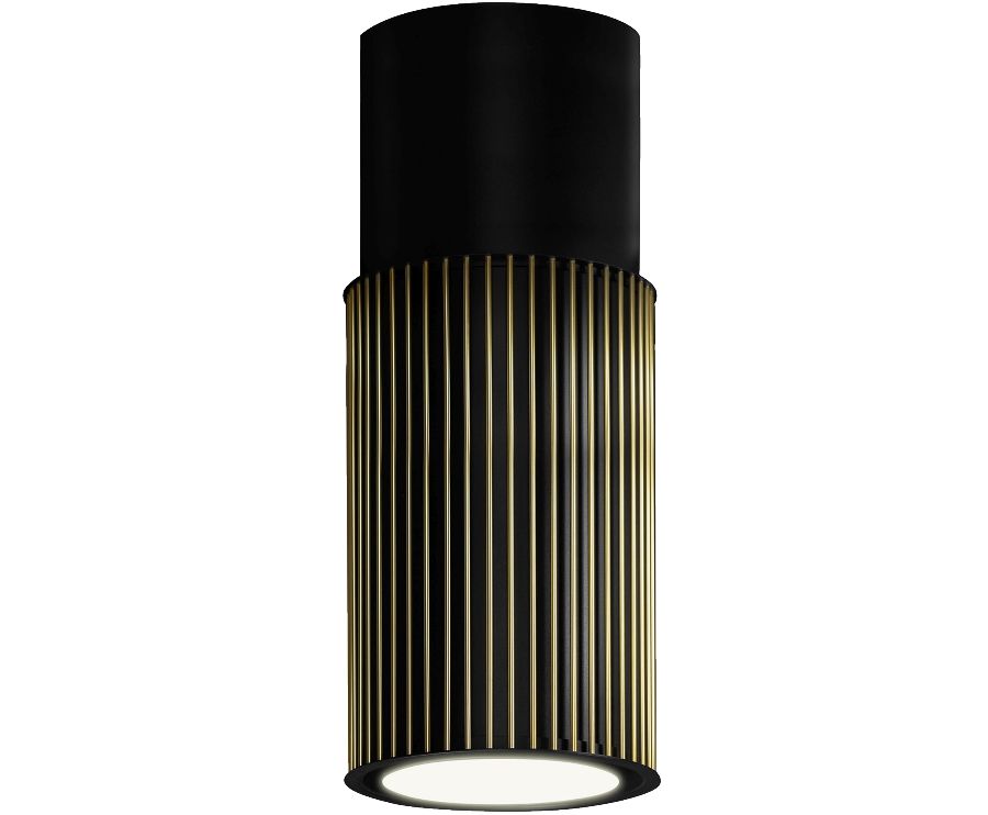 Ostrůvkové digestoře Voliera N2 Black-Gold Gesture Control - obrázek produktu