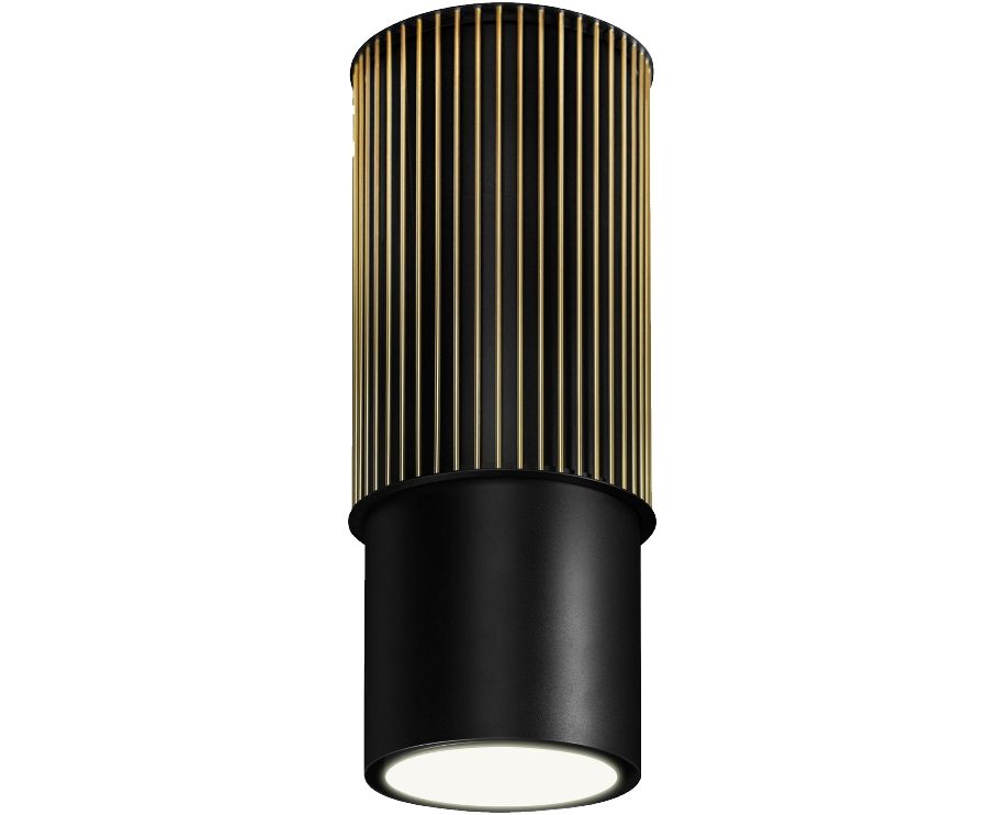 Ostrůvkové digestoře Voliera N3 Black-Gold Gesture Control - Matná černá - obrázek produktu
