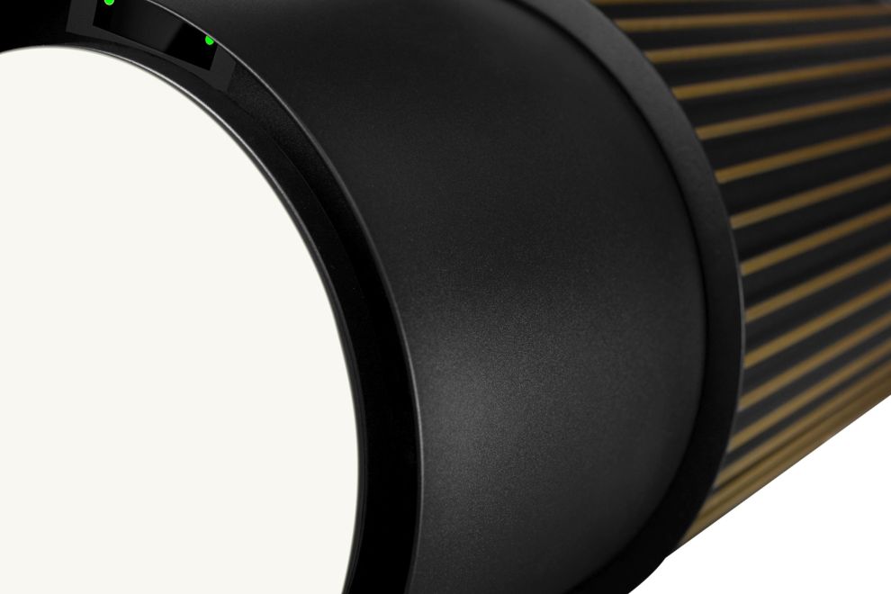 Ostrůvkové digestoře Voliera N3 Black-Gold Gesture Control - Matná černá - obrázek produktu 5