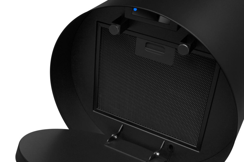 Ostrůvkové digestoře Voliera N3 Black-Gold Gesture Control - Matná černá - obrázek produktu 12