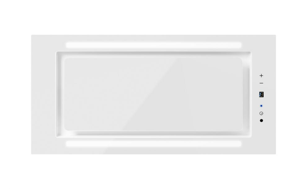 Podstavné digestoře Lando Glass 2STRIPS White - Bílá - obrázek produktu 3