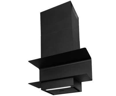 Komínové digestoře C-Shelf Black-Black Gesture Control - Matná černá - 60 cm / 80 cm