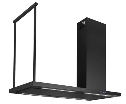 Ostrůvkové digestoře Metropolis Black Matt - Matná černá - 120 cm / 150 cm / 180 cm