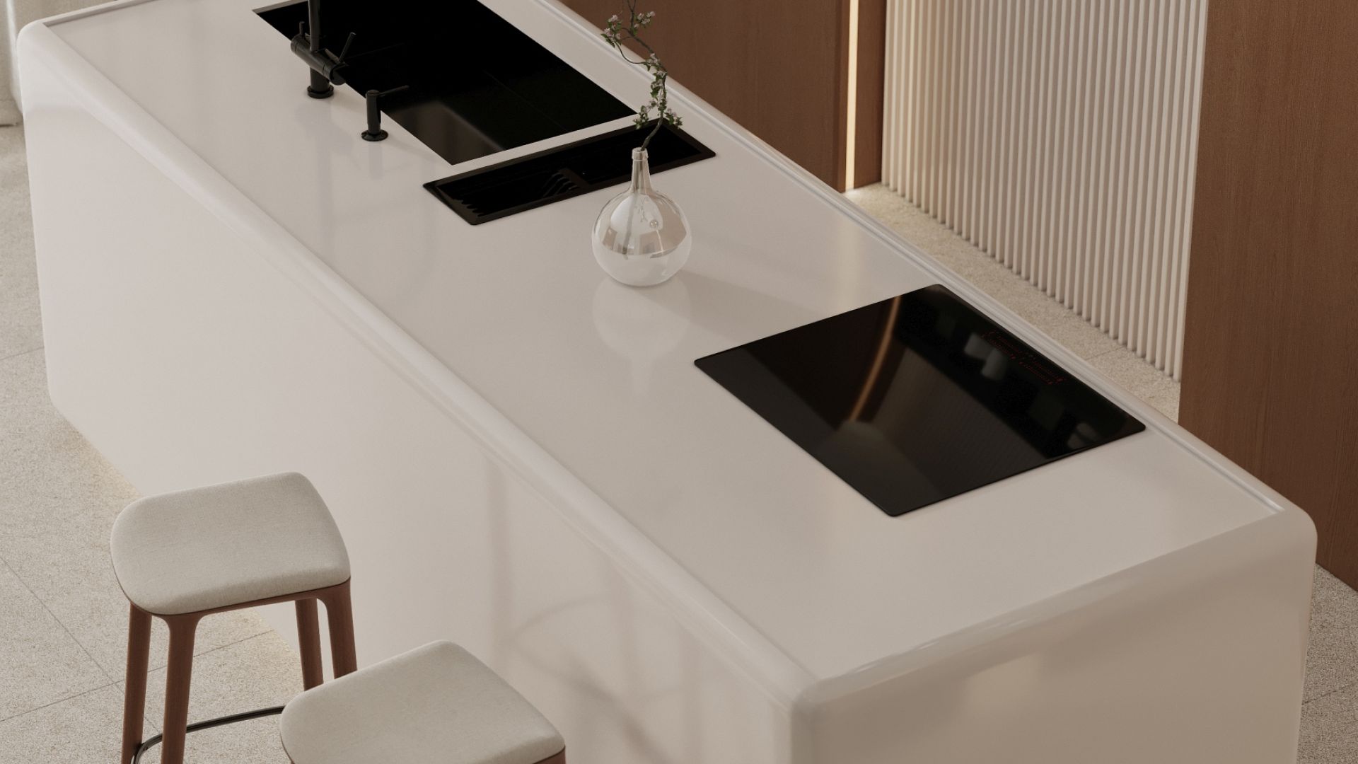 Ostrůvkové digestoře Voliera N1 Kashmir-Kashmir Gesture Control - Kashmir - Vizualizace 6