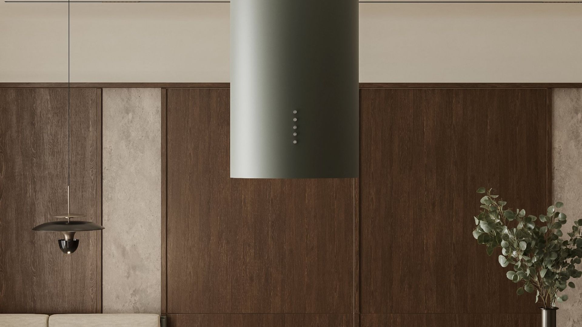 Ostrůvkové digestoře Cylindro Eco Eucalyptus - Eucalyptus - Vizualizace 5