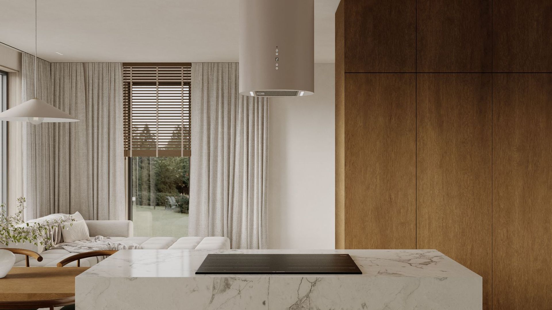 Ostrůvkové digestoře Cylindro 2STRIPS Kashmir BLDC - Kashmir - Vizualizace 8