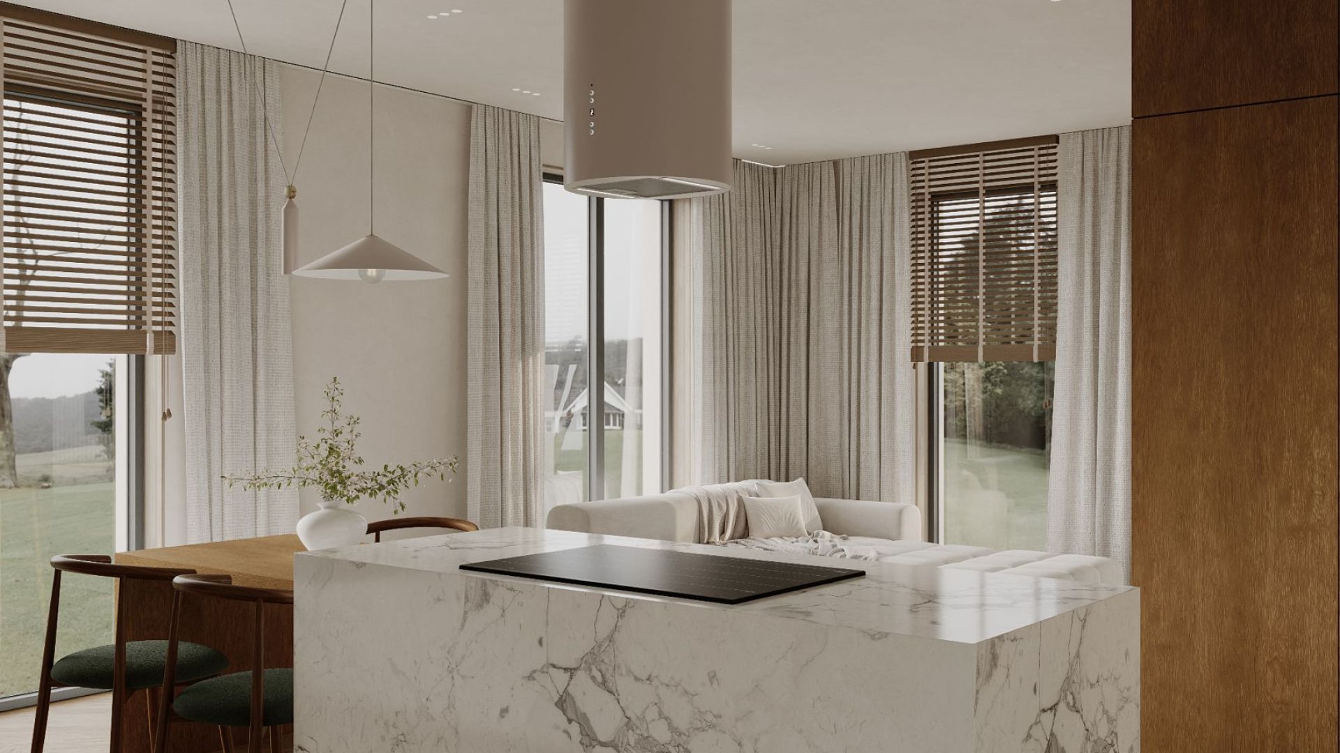 Ostrůvkové digestoře Cylindro 2STRIPS Kashmir BLDC - Kashmir - Vizualizace 9