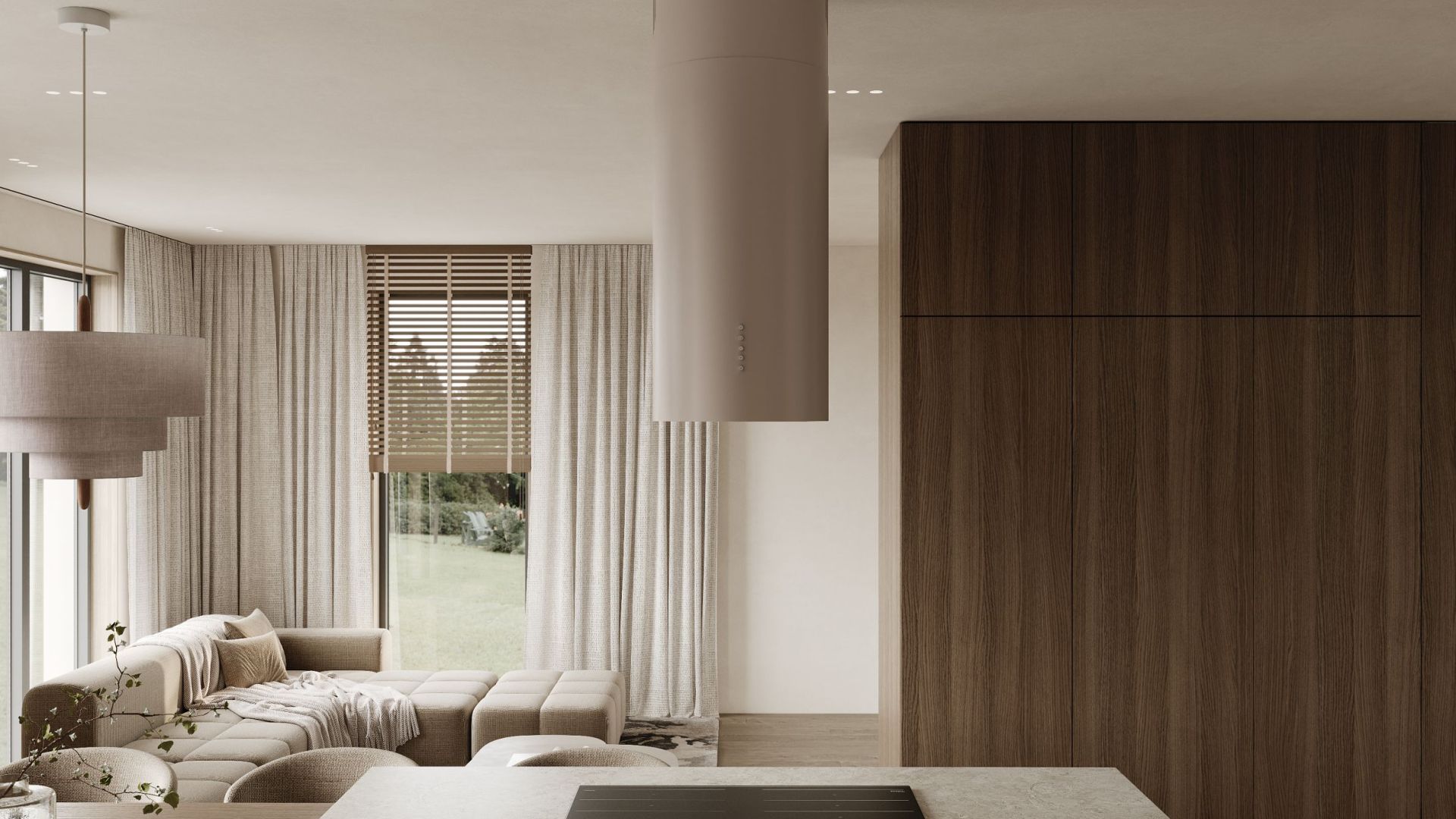 Ostrůvkové digestoře Cylindro Eco 2STRIPS Kashmir - Kashmir - Vizualizace 4