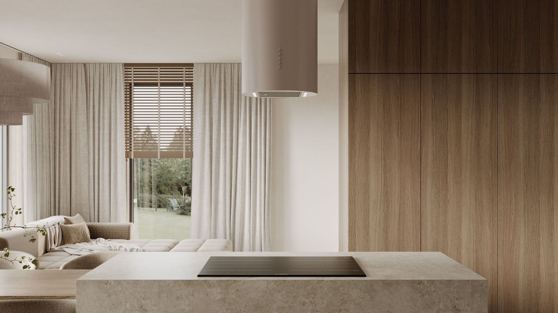 Ostrůvkové digestoře Cylindro Eco 2STRIPS Kashmir - Kashmir - Vizualizace 6