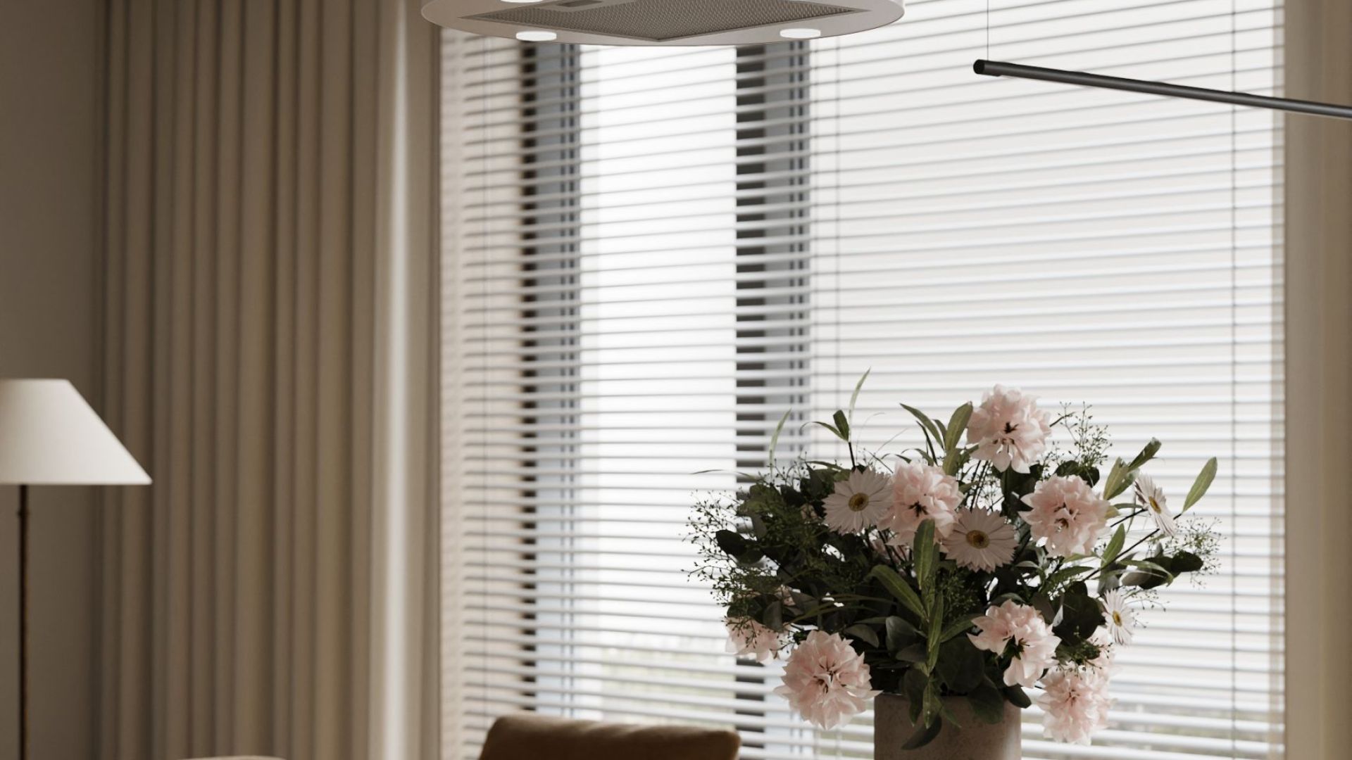 Ostrůvkové digestoře Cylindro 4LED Kashmir BLDC - Kashmir - Vizualizace 4