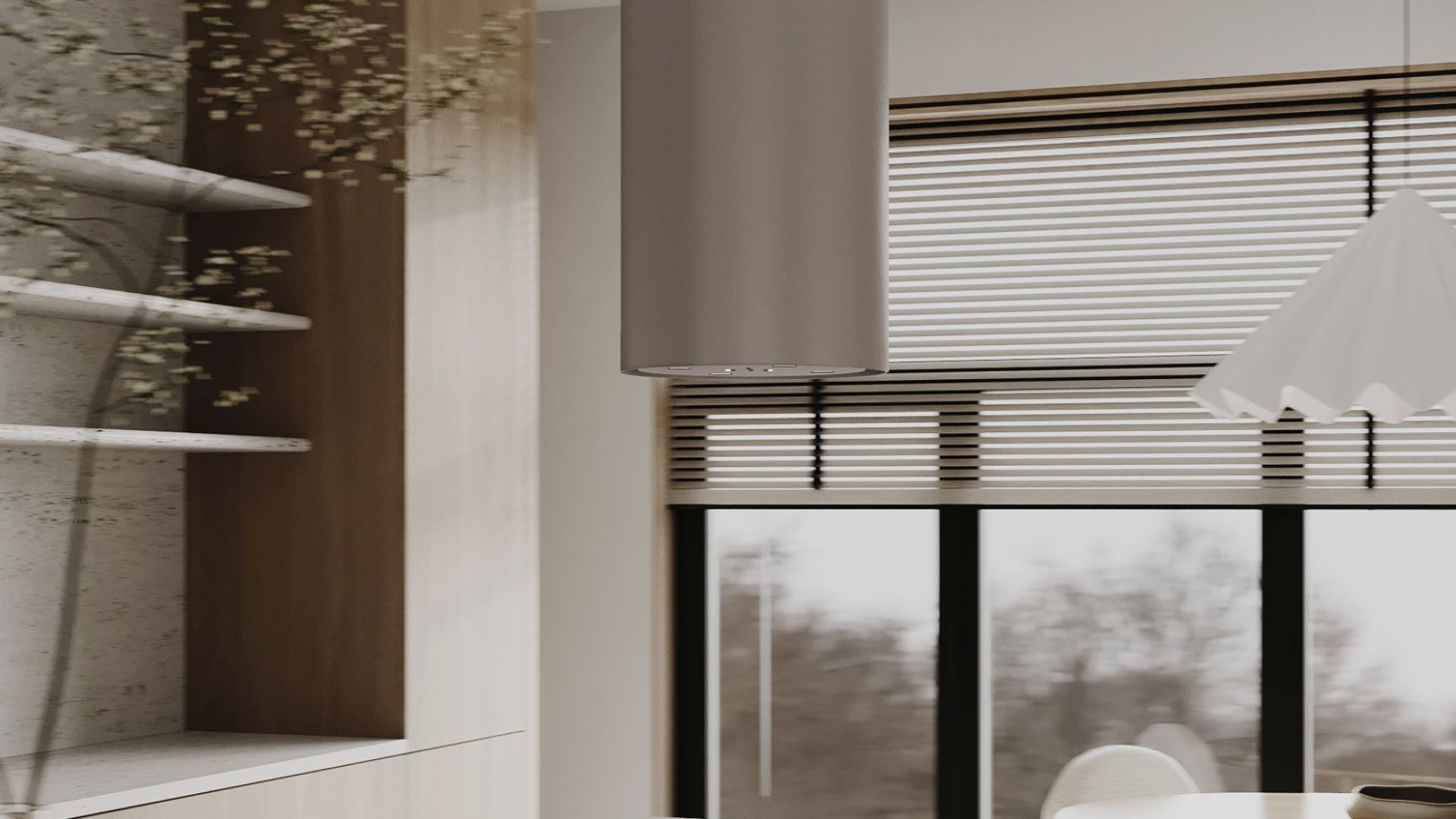 Ostrůvkové digestoře Tubo Kashmir Gesture Control BLDC - Kashmir - Vizualizace 5