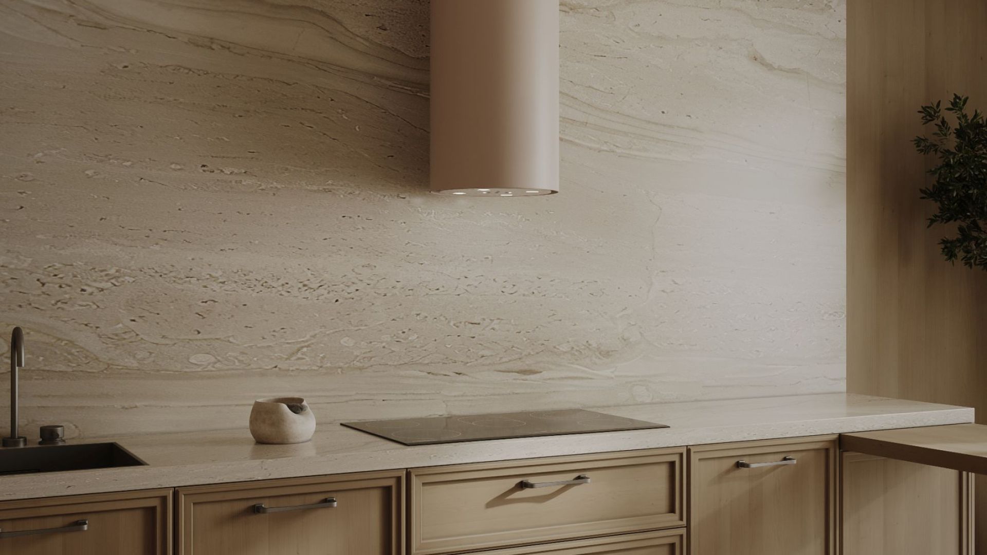 Komínové digestoře Tubo OR Kashmir Gesture Control BLDC - Kashmir - Vizualizace 2