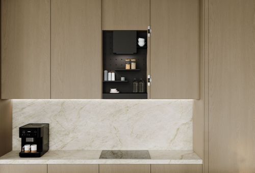  - Vestavná digestoř Micra Space Black Matt