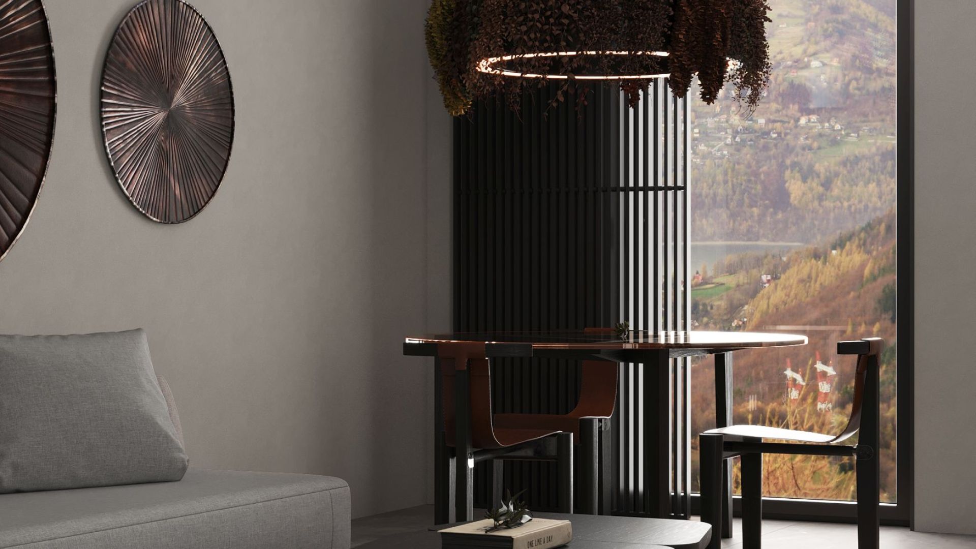 Ostrůvkové digestoře Alvar Black Matt - Matná černá - Vizualizace 6