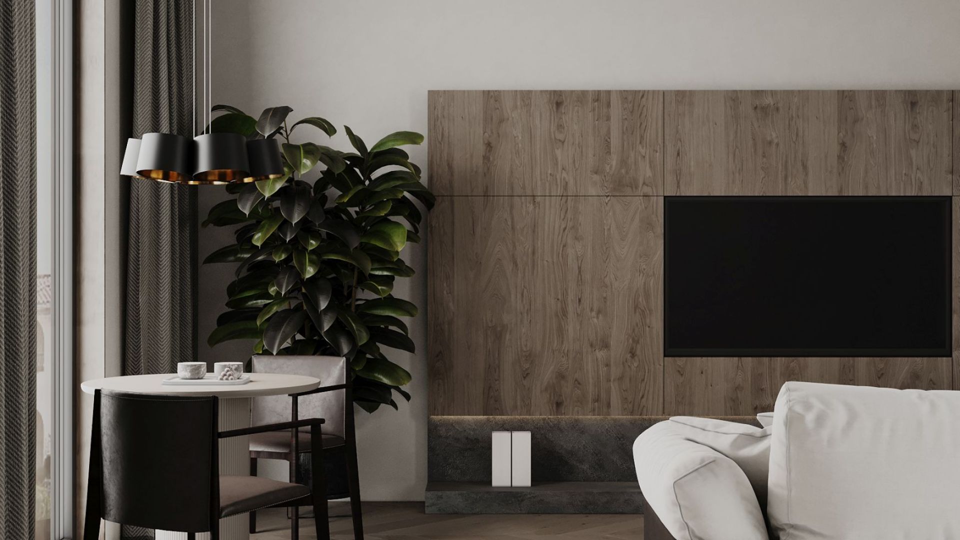 Ostrůvkové digestoře Arne Black Matt - Matná černá - Vizualizace 7