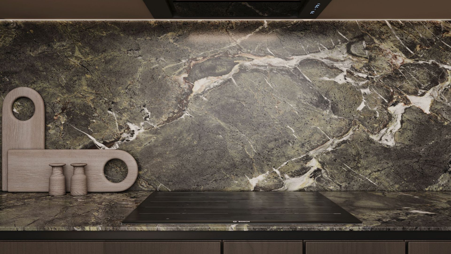 Podstavné digestoře Micra Black Matt - Matná černá - Vizualizace 2