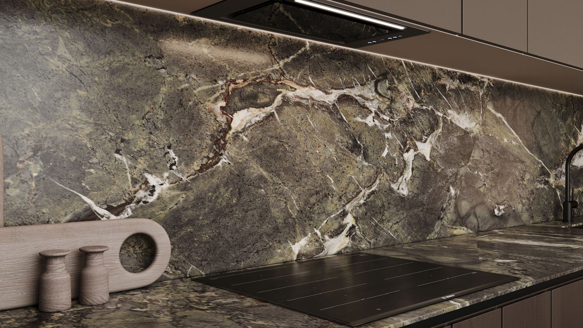 Podstavné digestoře Micra Black Matt - Matná černá - Vizualizace 7