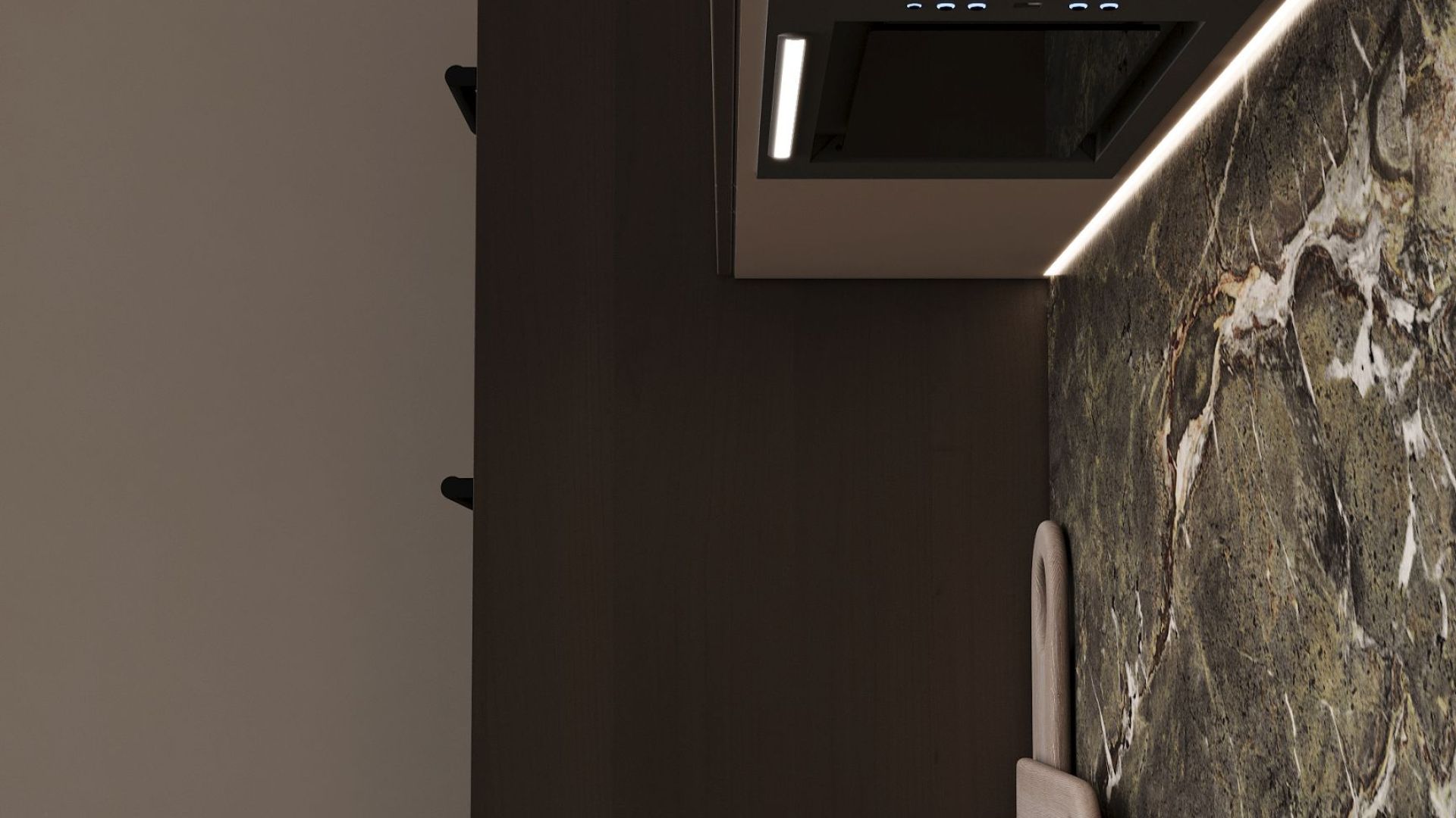 Podstavné digestoře Micra Black Matt - Matná černá - Vizualizace 8