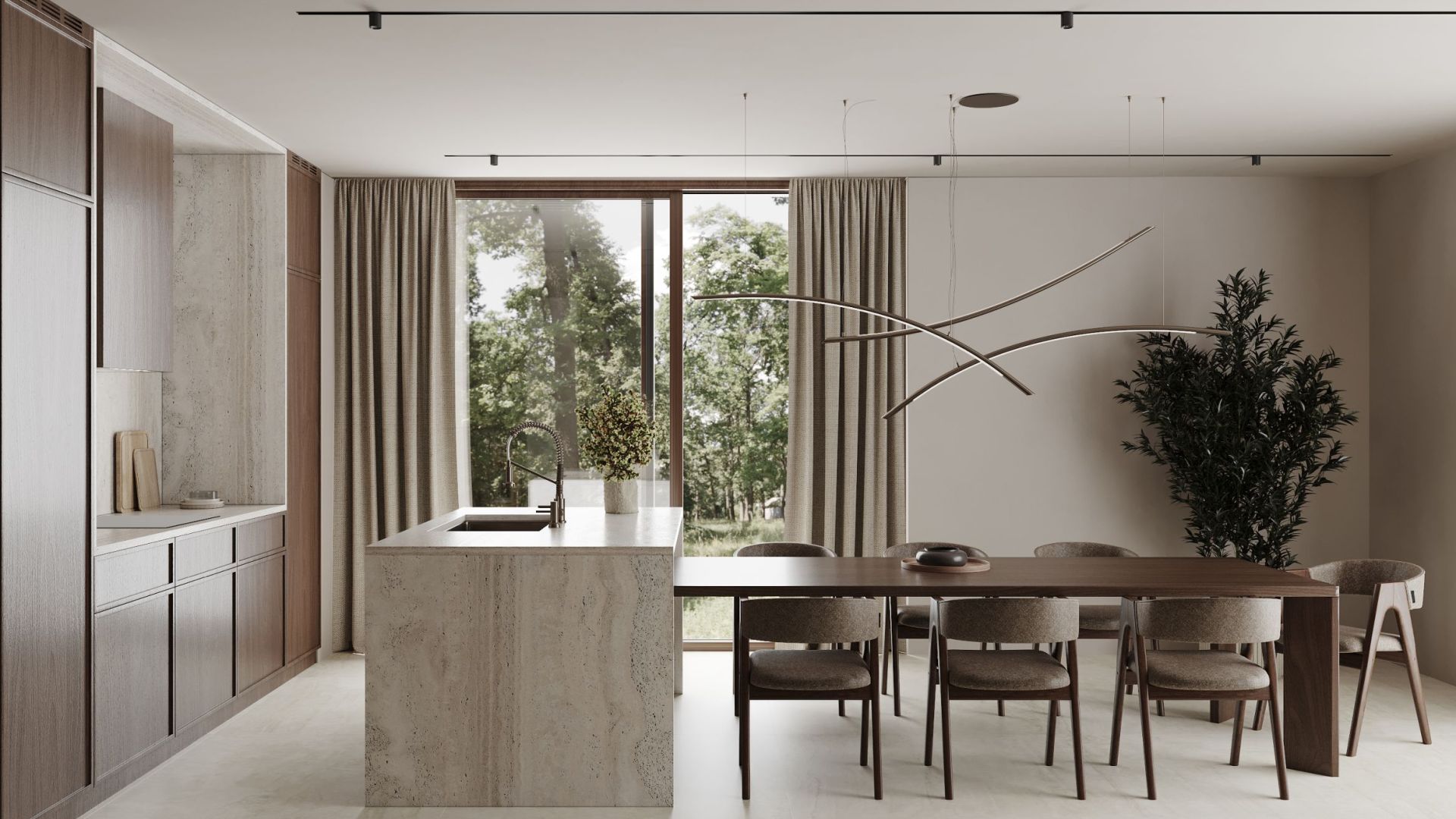 Podstavné digestoře Lando Glass Kashmir - Kashmir - Vizualizace