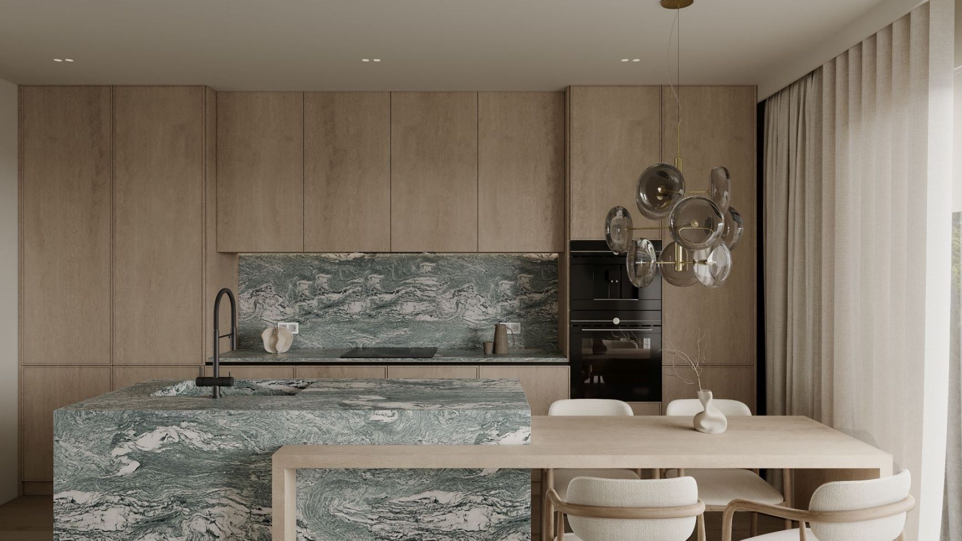 Podstavné digestoře Marino Black - Černá - Vizualizace