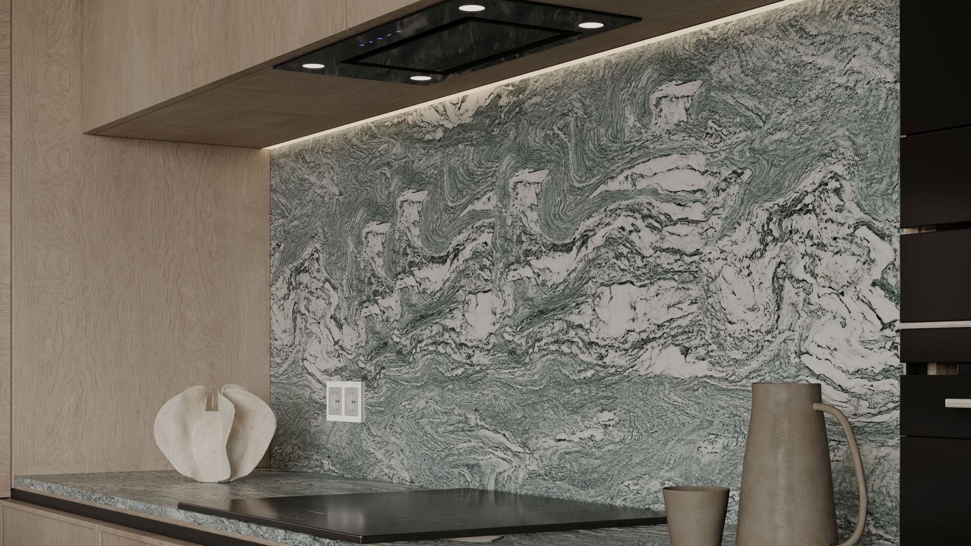 Podstavné digestoře Marino Black - Černá - Vizualizace 4