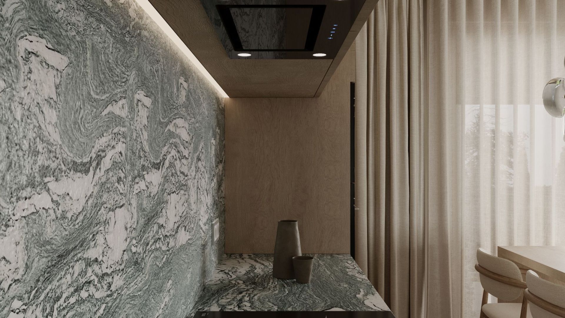 Podstavné digestoře Marino Black - Černá - Vizualizace 6