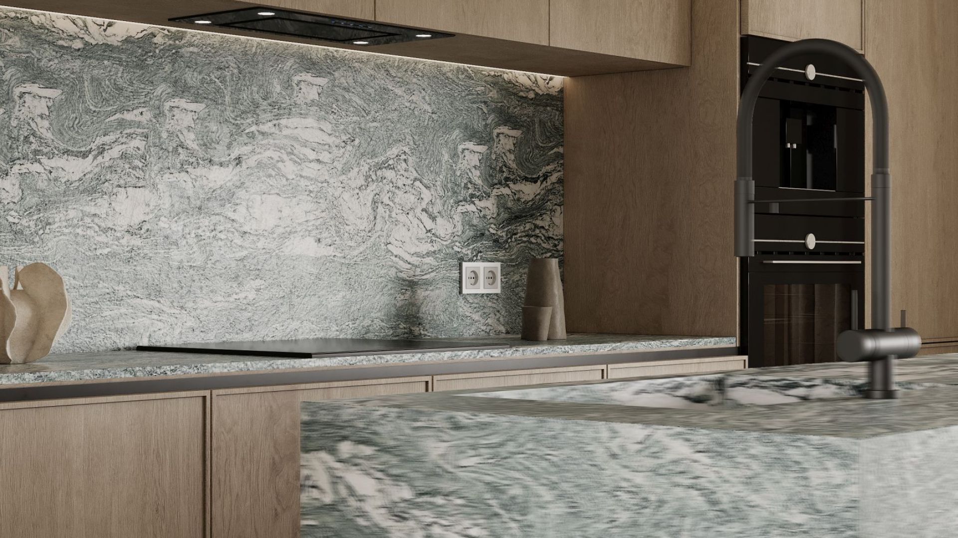 Podstavné digestoře Marino Black - Černá - Vizualizace 8