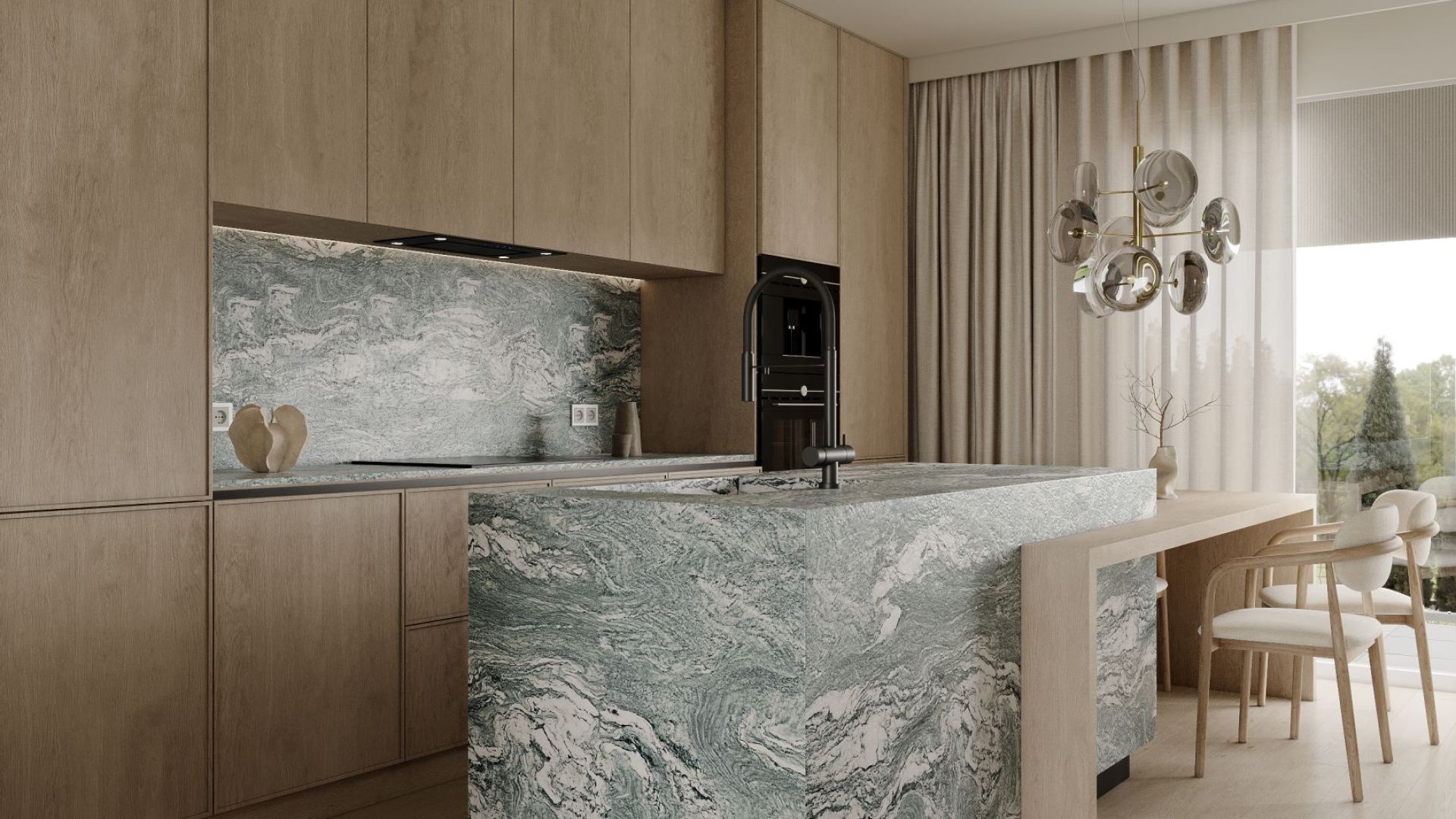 Podstavné digestoře Marino Black - Černá - Vizualizace 3