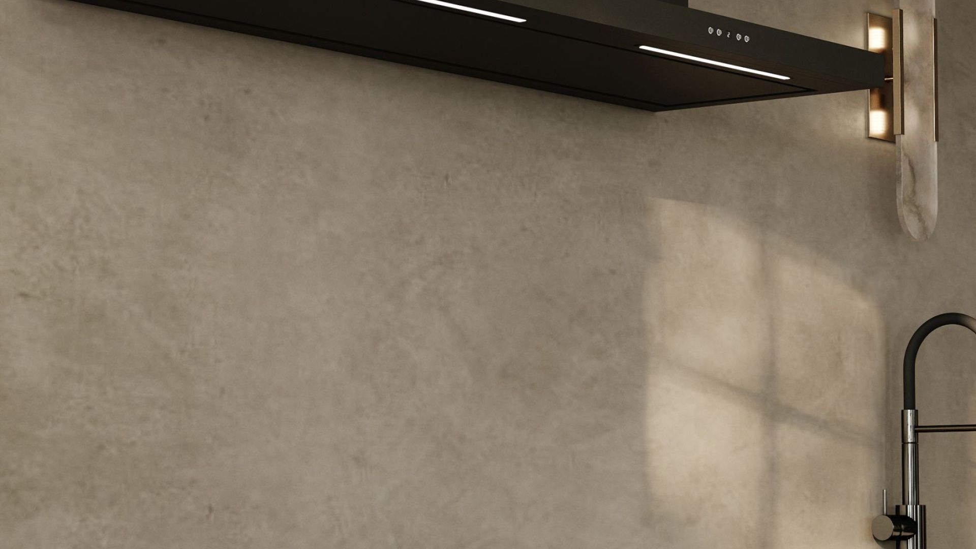 Komínové digestoře Metropolis OR Black Matt - Matná černá - Vizualizace 4