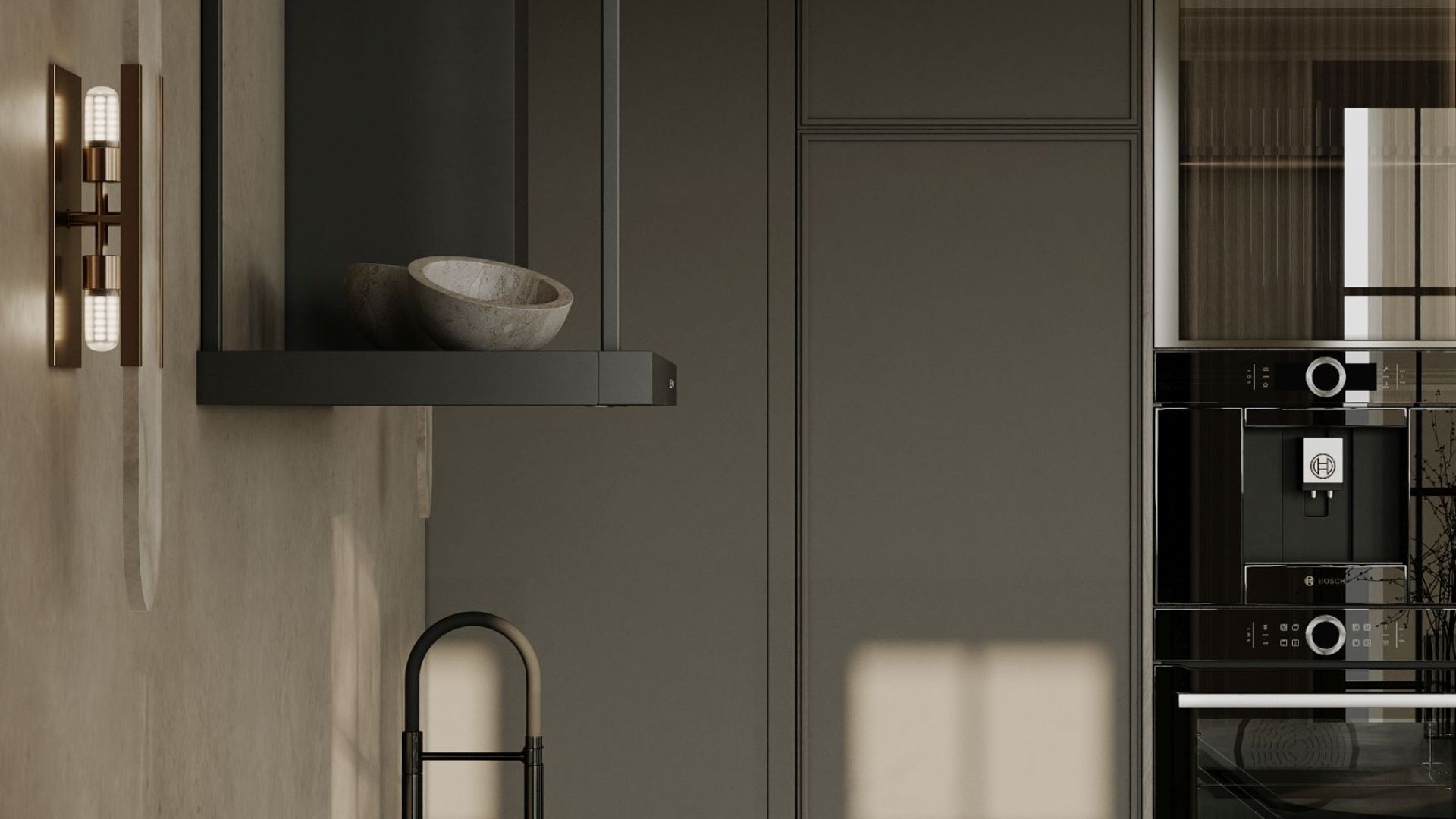 Komínové digestoře Metropolis OR Black Matt - Matná černá - Vizualizace 5